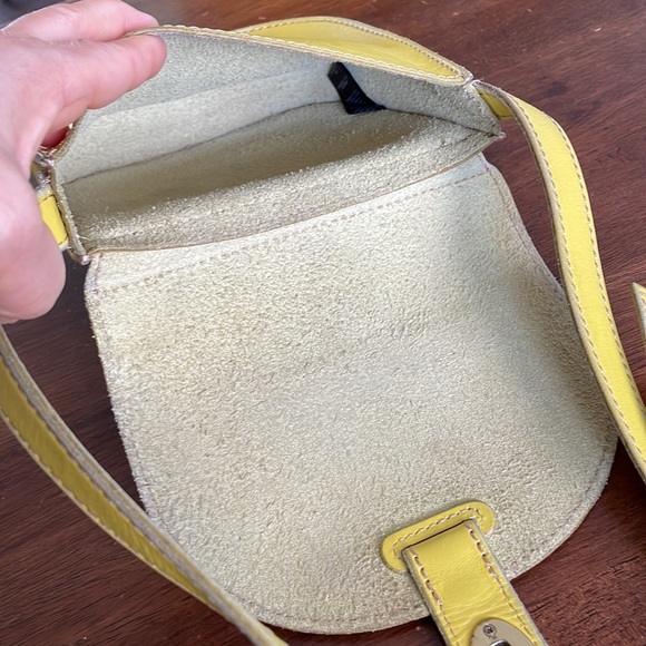 Fossil Austin Small Flap Crossbody Bag in Citrus Yellow - Picture 10 of 13